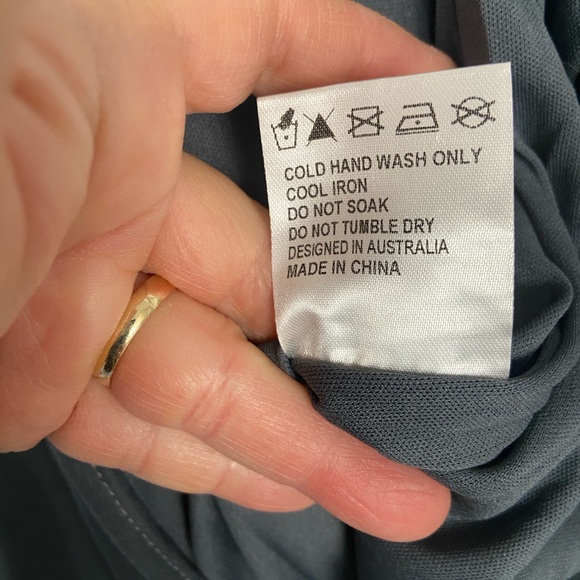 Princess Polly Raney Bodysuit Size 2 Gray Strapless New With Tag - Picture 9 of 9